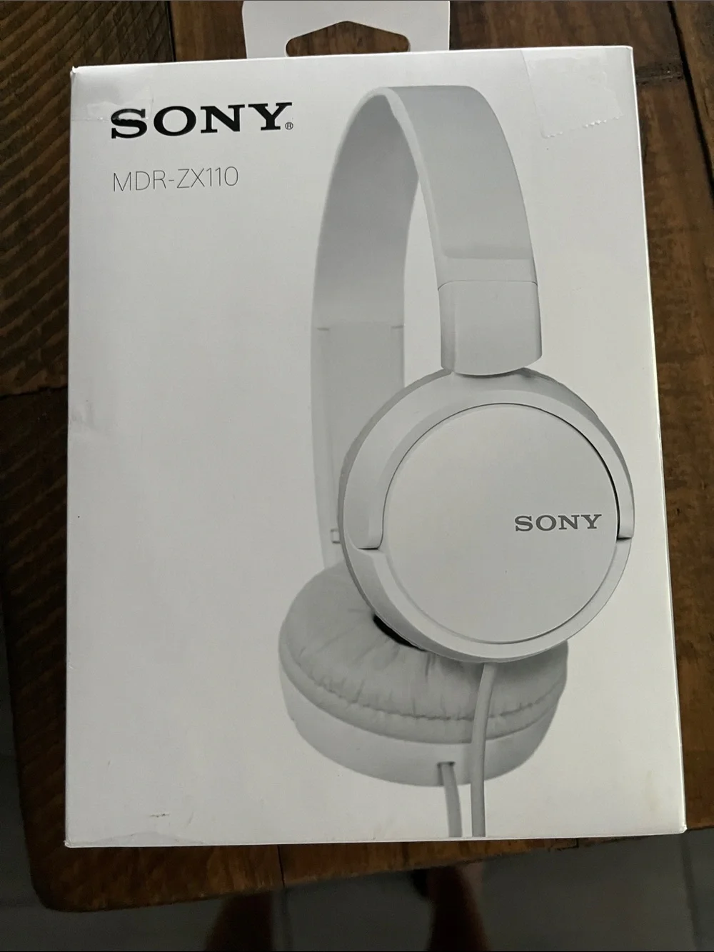 Sony White Over-Ear MDR-ZX110 Headphones